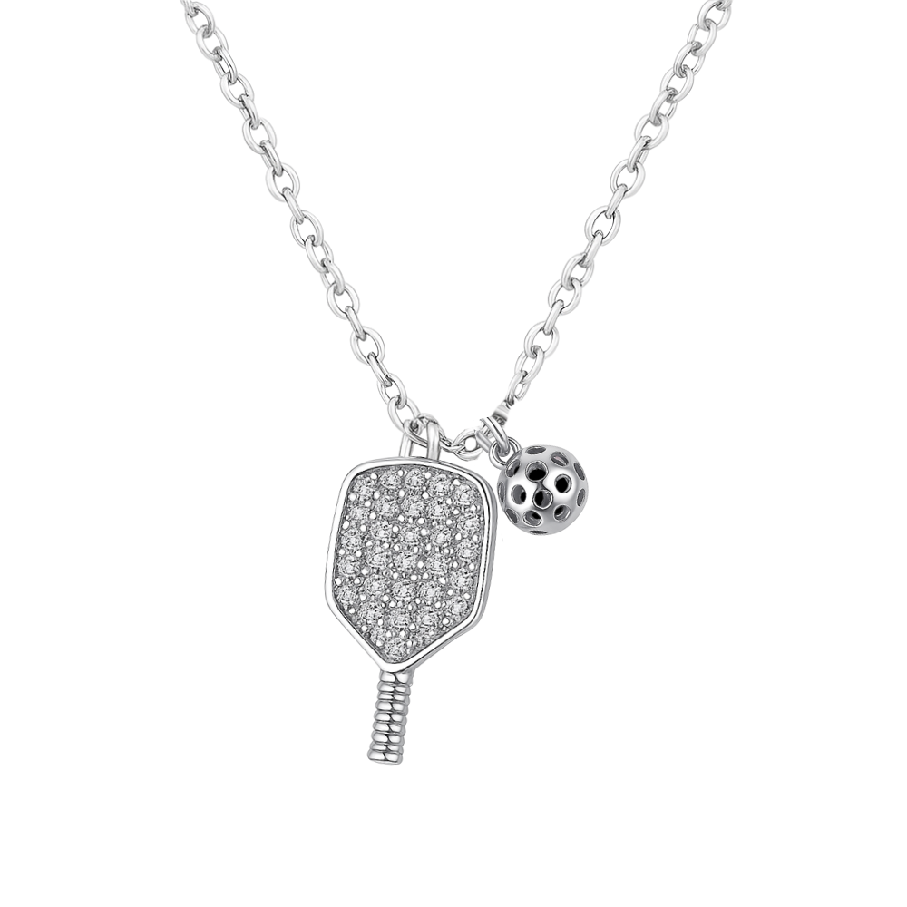 Collana Pickleball Con Ciondolo A Cuore – Regalo Motivazionale Per Giocatori, In Rame Oro 40+5 Cm