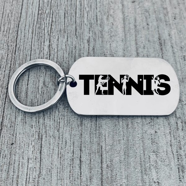 Simple Tennis Keychain