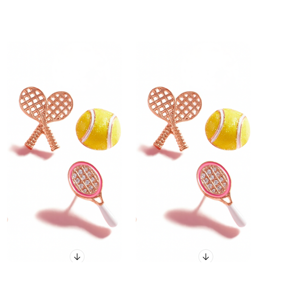 Tennis Trio Earring 3pc Set