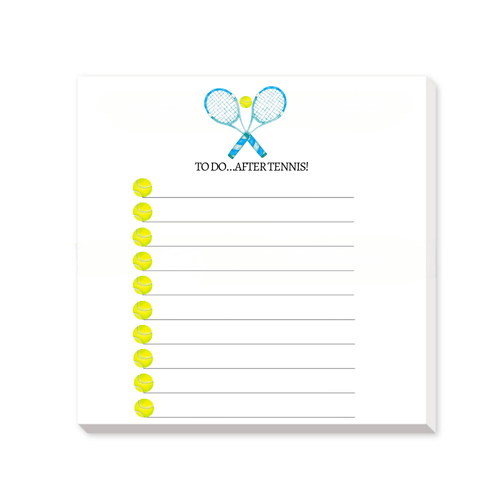 Things to Do After Tennis Notepad