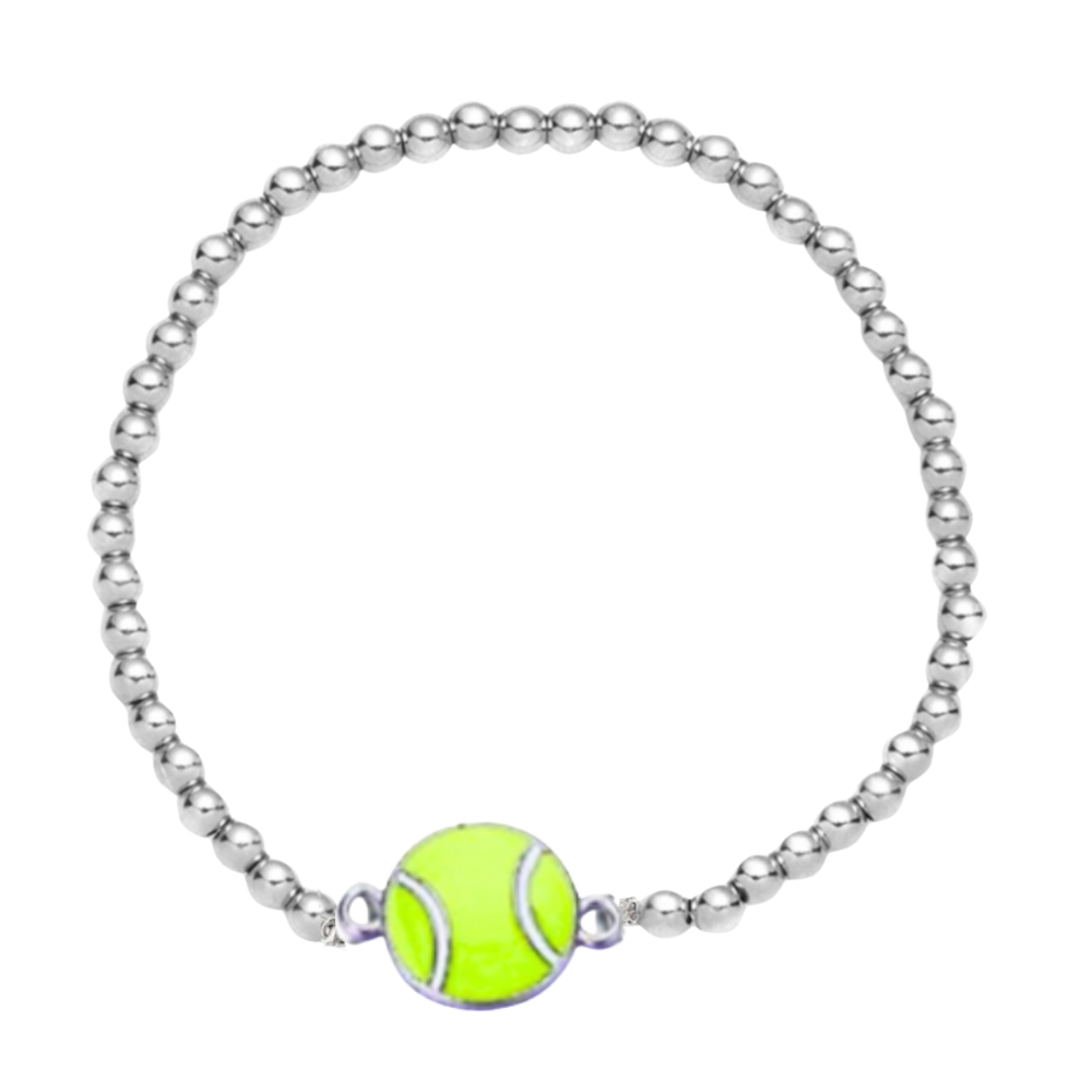 Tennis Ball Beaded Bracelet