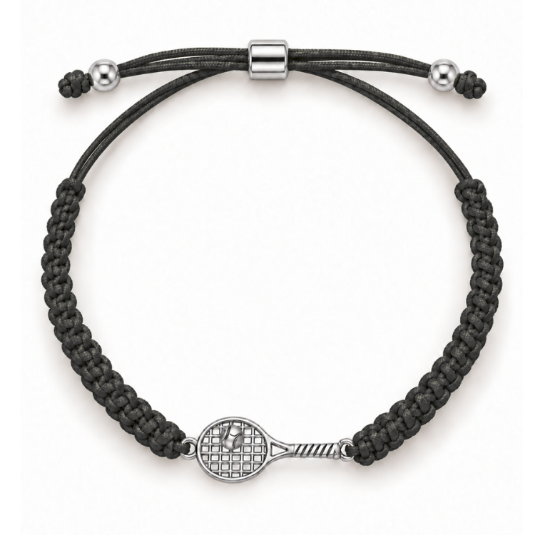 Tennis Racket Adjustable Rope Bracelet - Pick Color | Born to Rally