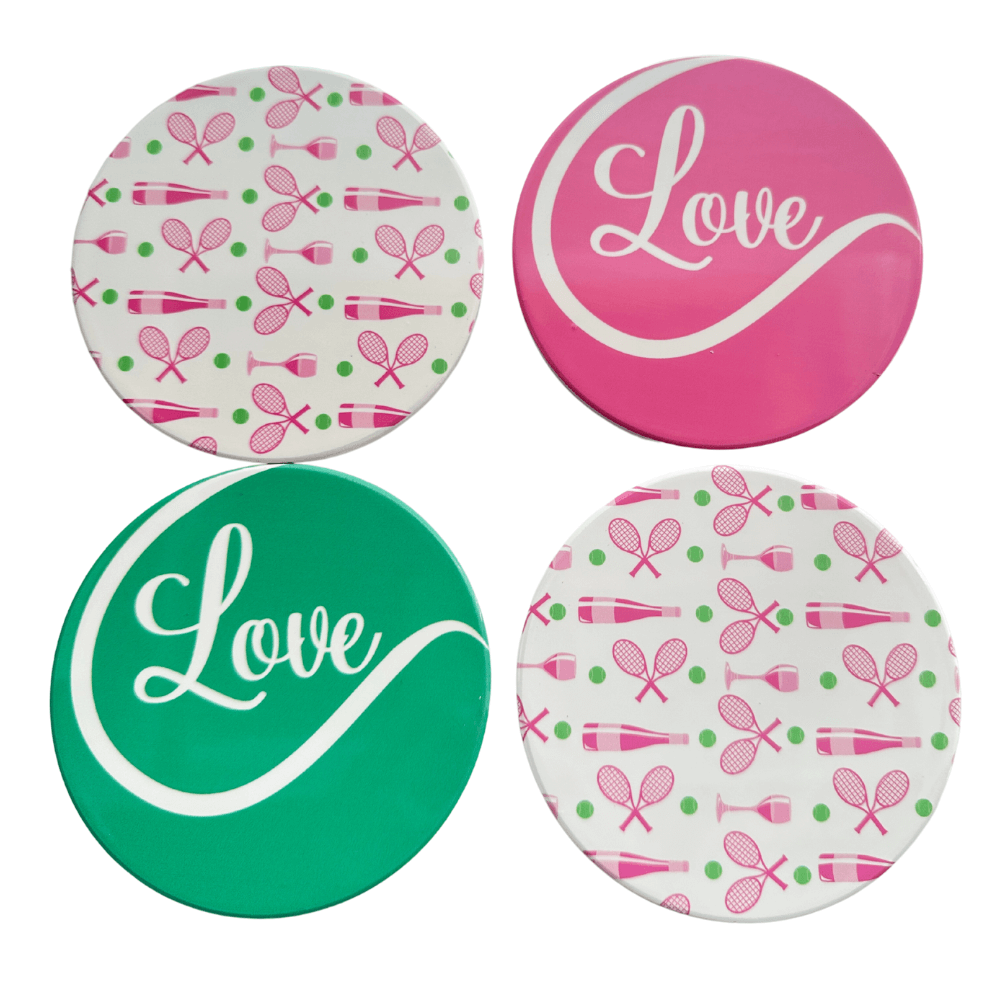 Tennis Coasters - Love