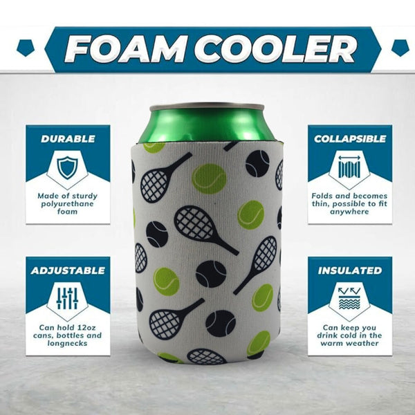 Tennis Coozie - Can Holder Sleeve