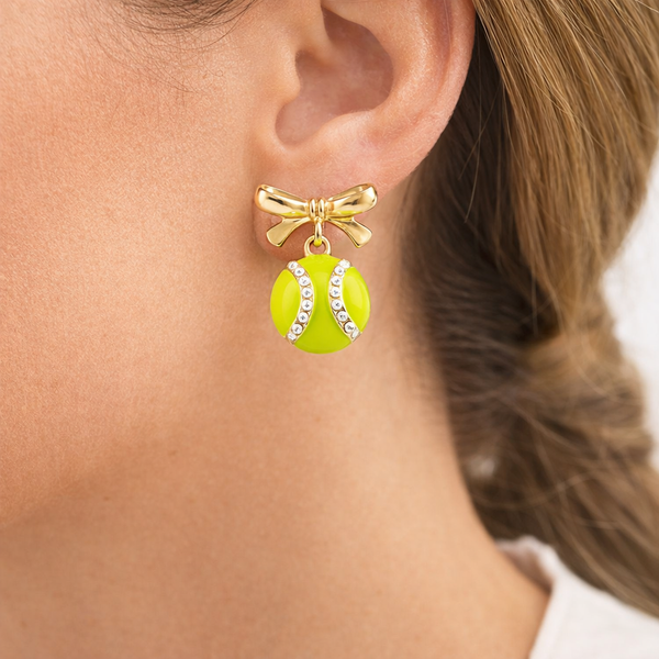 Tennis Bow Earrings