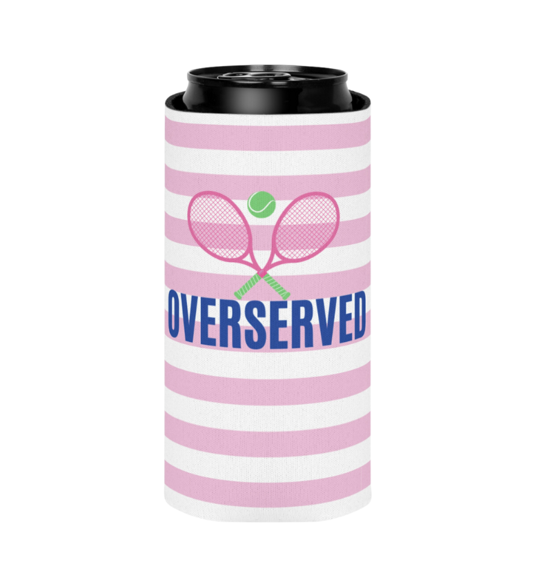 Tennis Slim Coozie - Can Holder Sleeve