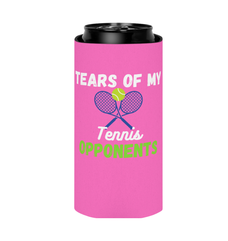 Born to Rally Tennis Slim Coozie