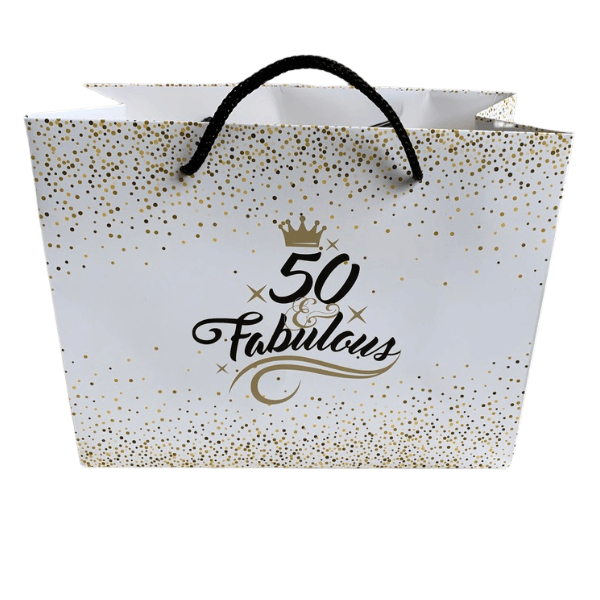 50th Birthday Gift Bag - Fabulous and Fifty