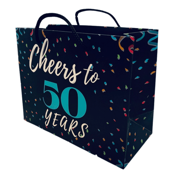 50th Birthday Gift Bag - Cheers to 50