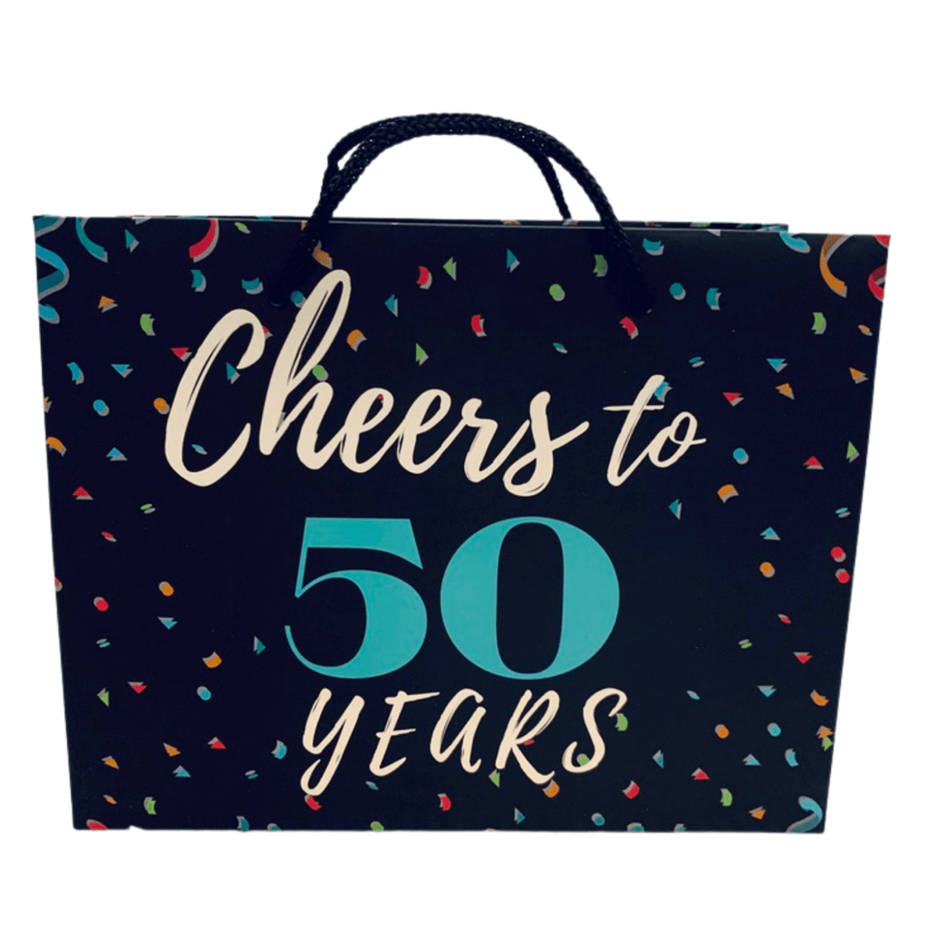 50th Birthday Gift Bag - Cheers to 50
