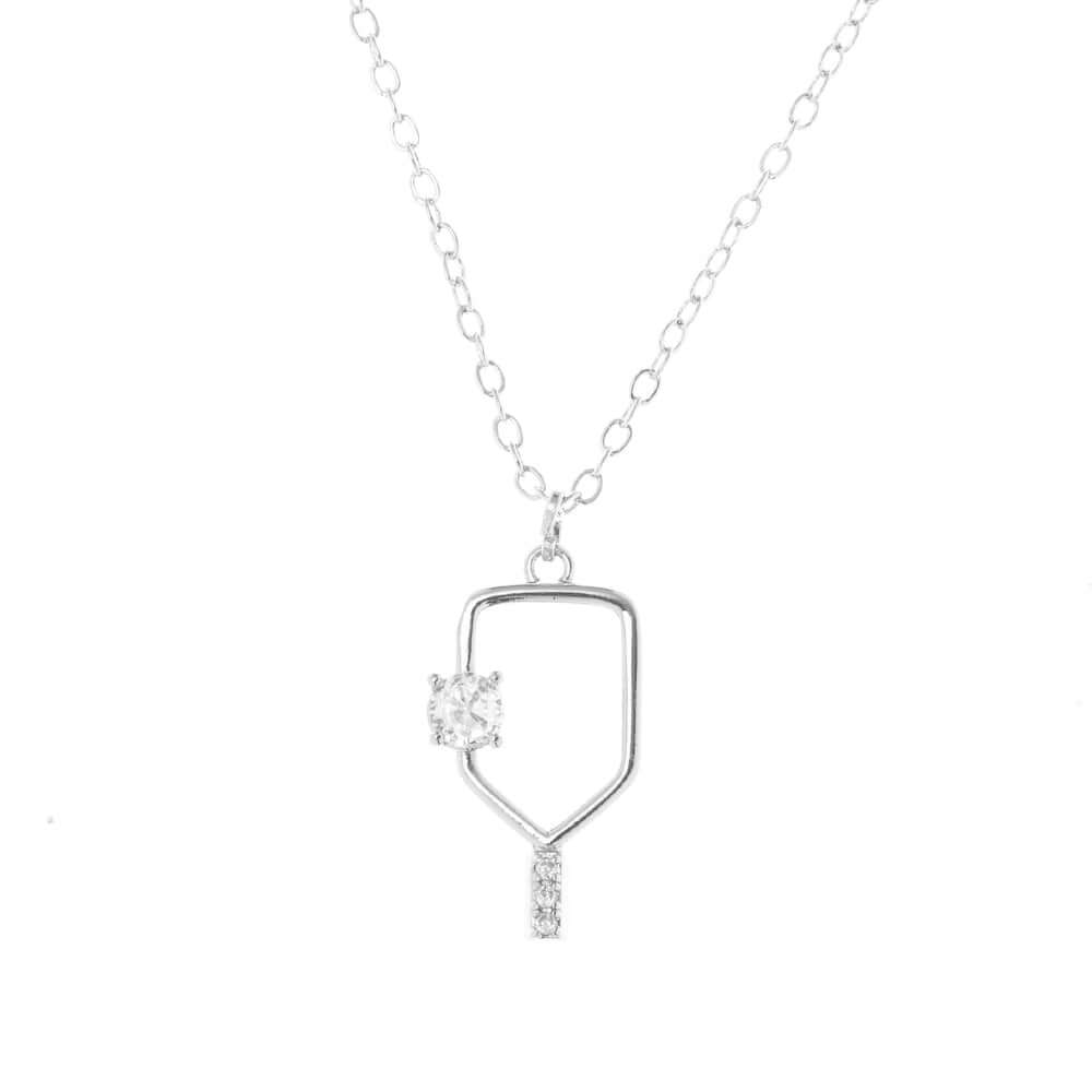 Serve and Sparkle Pickleball Necklace