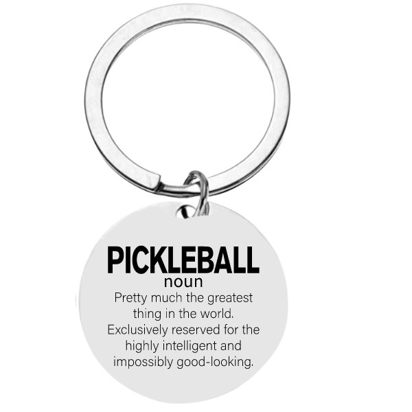 Pickleball Definition Keychain