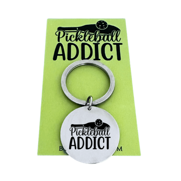 Pickleball Addict Keychain