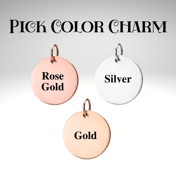 Pickleball Charm- Dink Responsibility - Different Colors